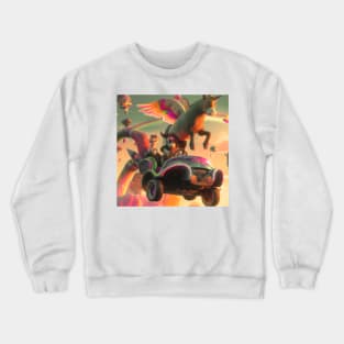 The Tale Of The Monkey And The Unicorn Crewneck Sweatshirt